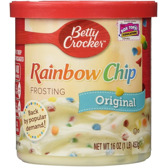 Betty Crocker Gluten Free Rainbow Chip Frosting 16 oz (Pack of 96)