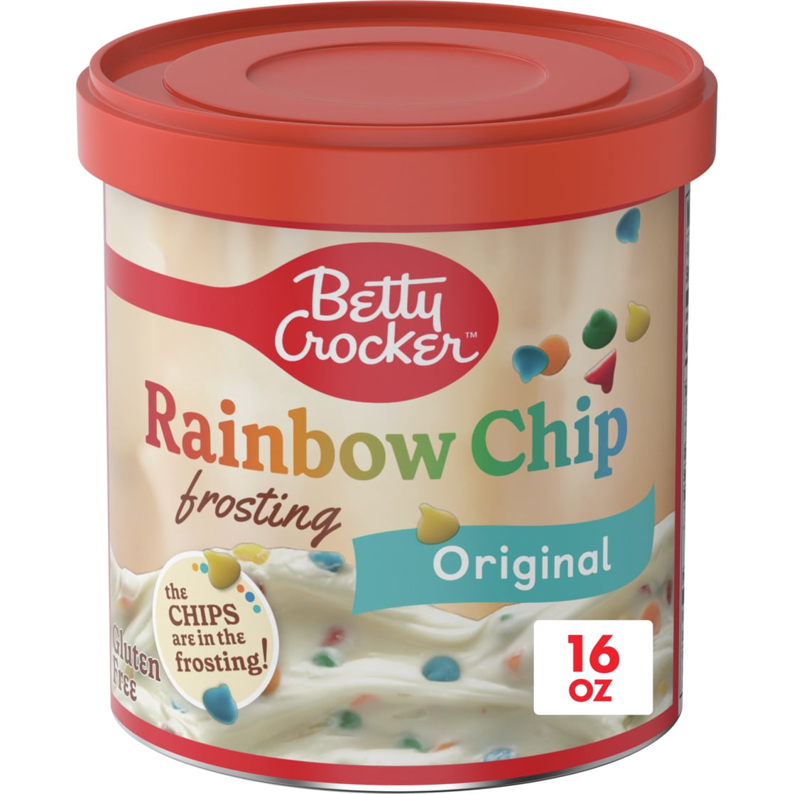 Betty Crocker Original Rainbow Chip Frosting, Gluten Free, 16 oz