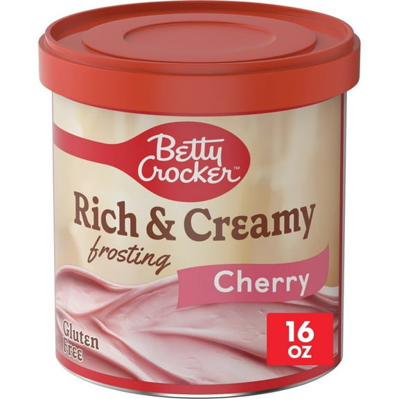 Betty Crocker Rich and Creamy Cherry Frosting, Gluten Free, 16 oz