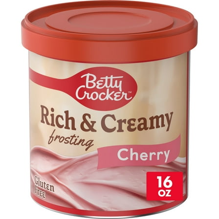 Betty Crocker Rich and Creamy Cherry Frosting, Gluten Free, 16 oz