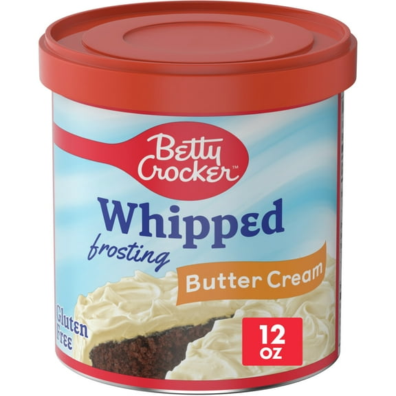 Betty Crocker Whipped Butter Cream Frosting, Gluten Free, 12 oz
