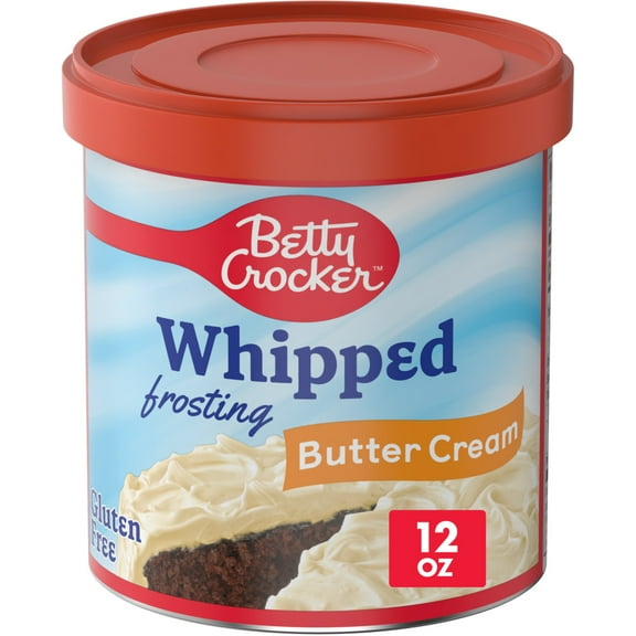 Betty Crocker Whipped Butter Cream Frosting, Gluten Free, 12 oz