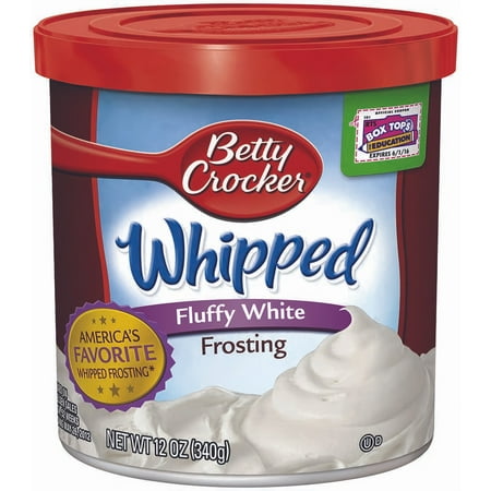 Betty Crocker Gluten Free Whipped Fluffy White Frosting 12 oz (Pack of 6)