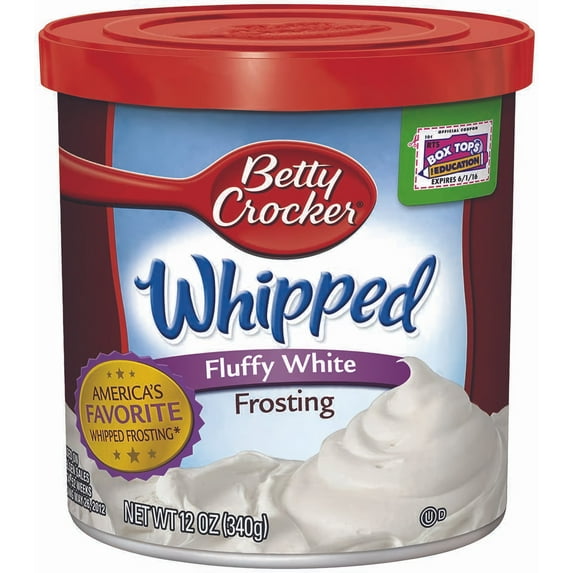 Betty Crocker Gluten Free Whipped Fluffy White Frosting 12 oz (Pack of 60)