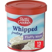 Betty Crocker Whipped Fluffy White Frosting, Gluten Free, 12 oz
