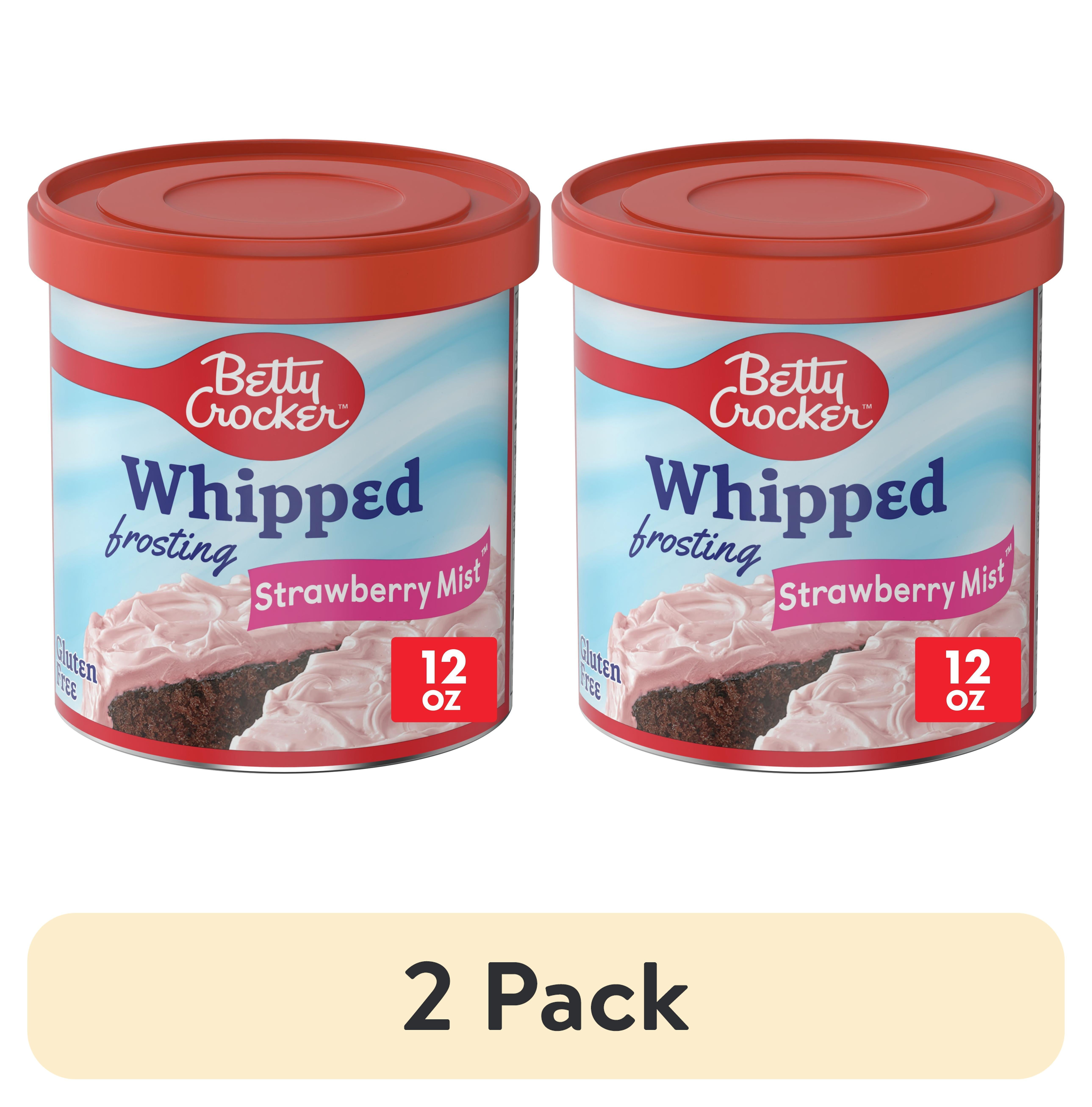 (2 pack) Betty Crocker Gluten Free Whipped Strawberry Mist Frosting, 12