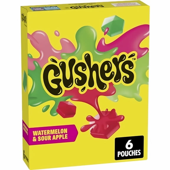 Betty Crocker Gushers Watermelon and Sour Apple (Pack of 3)