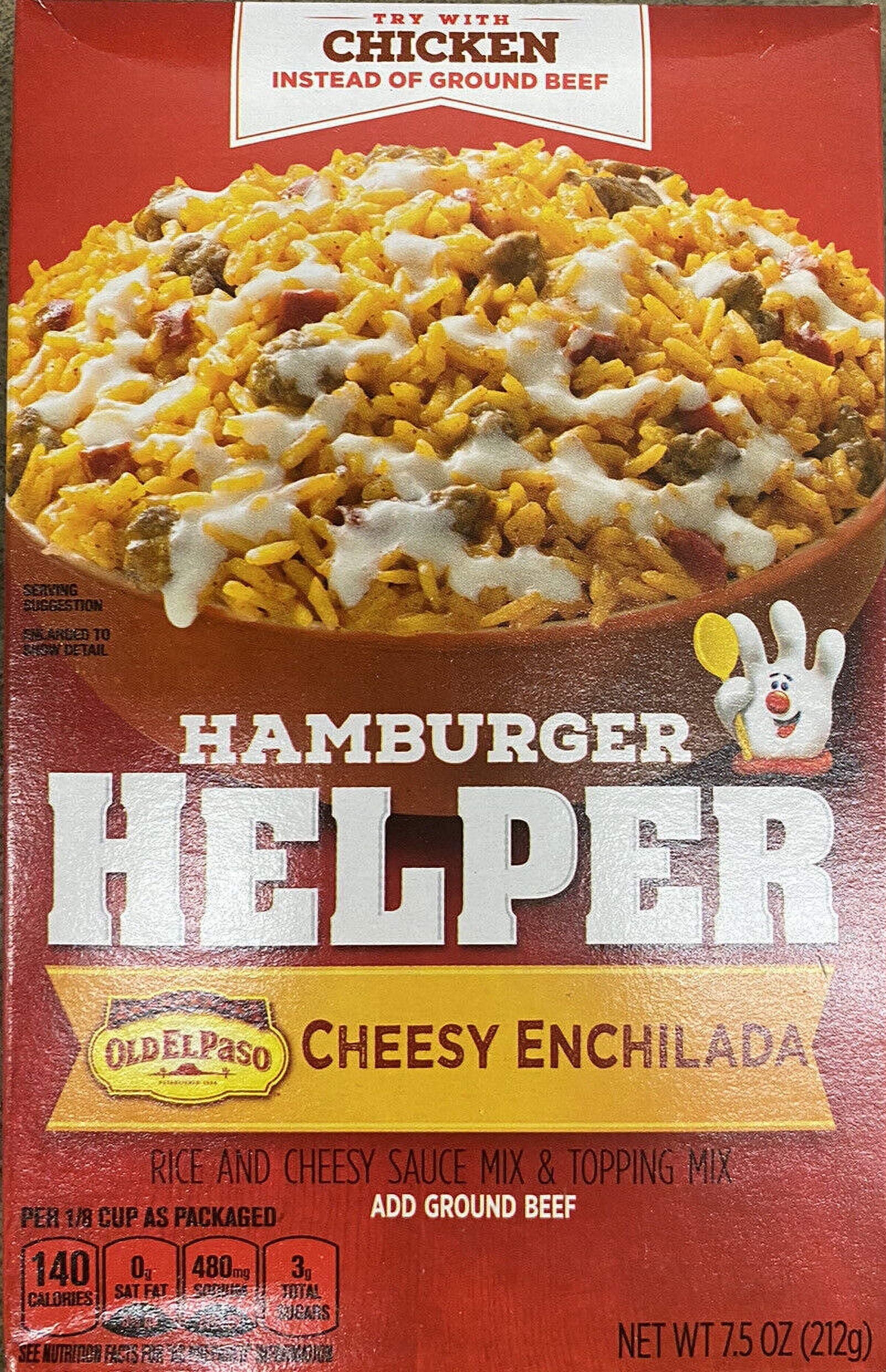 Betty Crocker Hamburger Helper CHEESY ENCHILADA Sauce Mix 7.5 oz Box