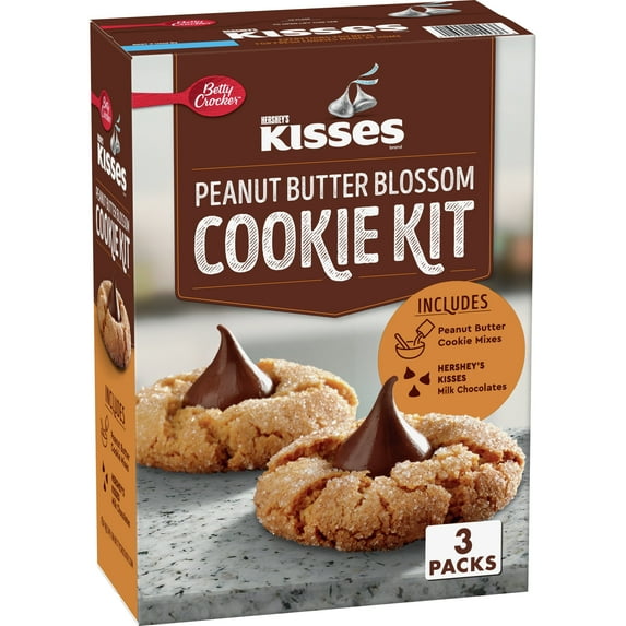 Betty Crocker Hershey's Kisses Peanut Butter Cookie Mix, 3 ct, 64.8 oz