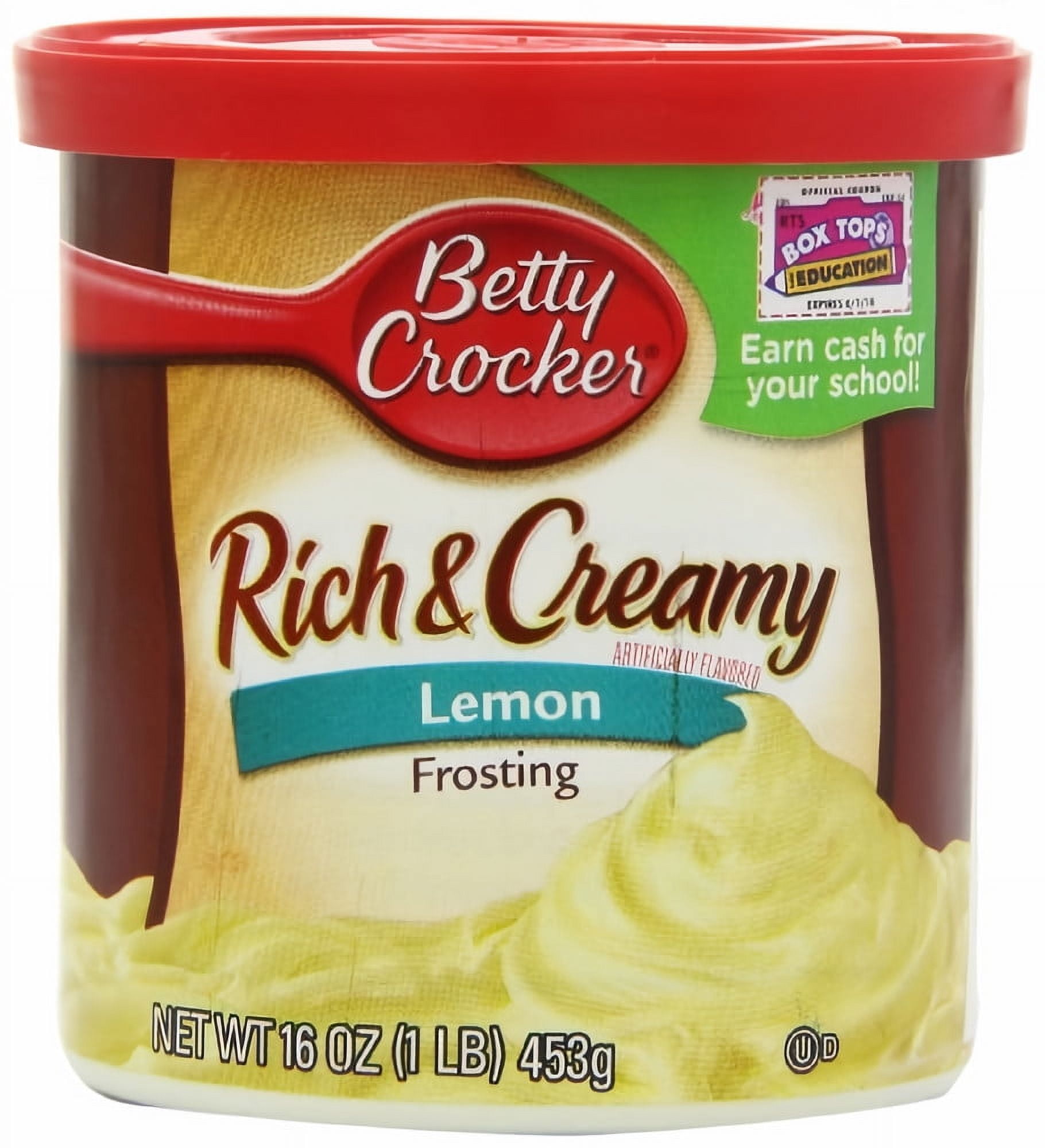 Betty Crocker Lemon Frosting - 453 g Yellow (Pack of 2)