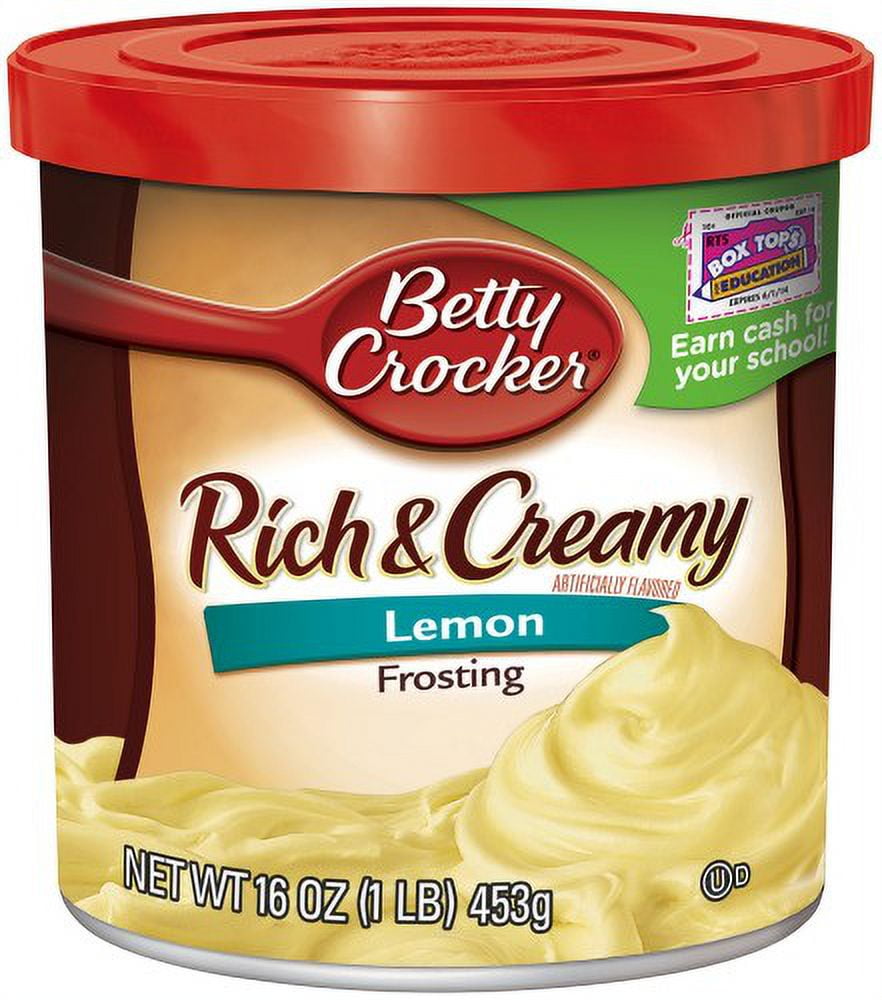 Betty Crocker Lemon Frosting 453g, Yellow