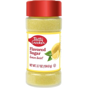 Betty Crocker Lemon Twist Flavored Sugar Citrus Dessert Sugar for Baking, Cocktails and More, 3.7 oz