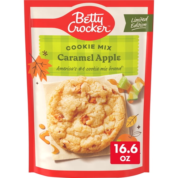 Betty Crocker Limited Edition Caramel Apple Cookies, Cookie Mix, 16.6 oz