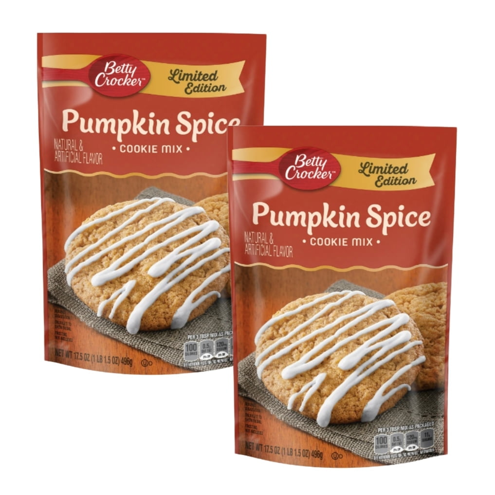 Betty Crocker Limited Edition Pumpkin Spice Cookie Mix, 17.5 oz (2 pack)