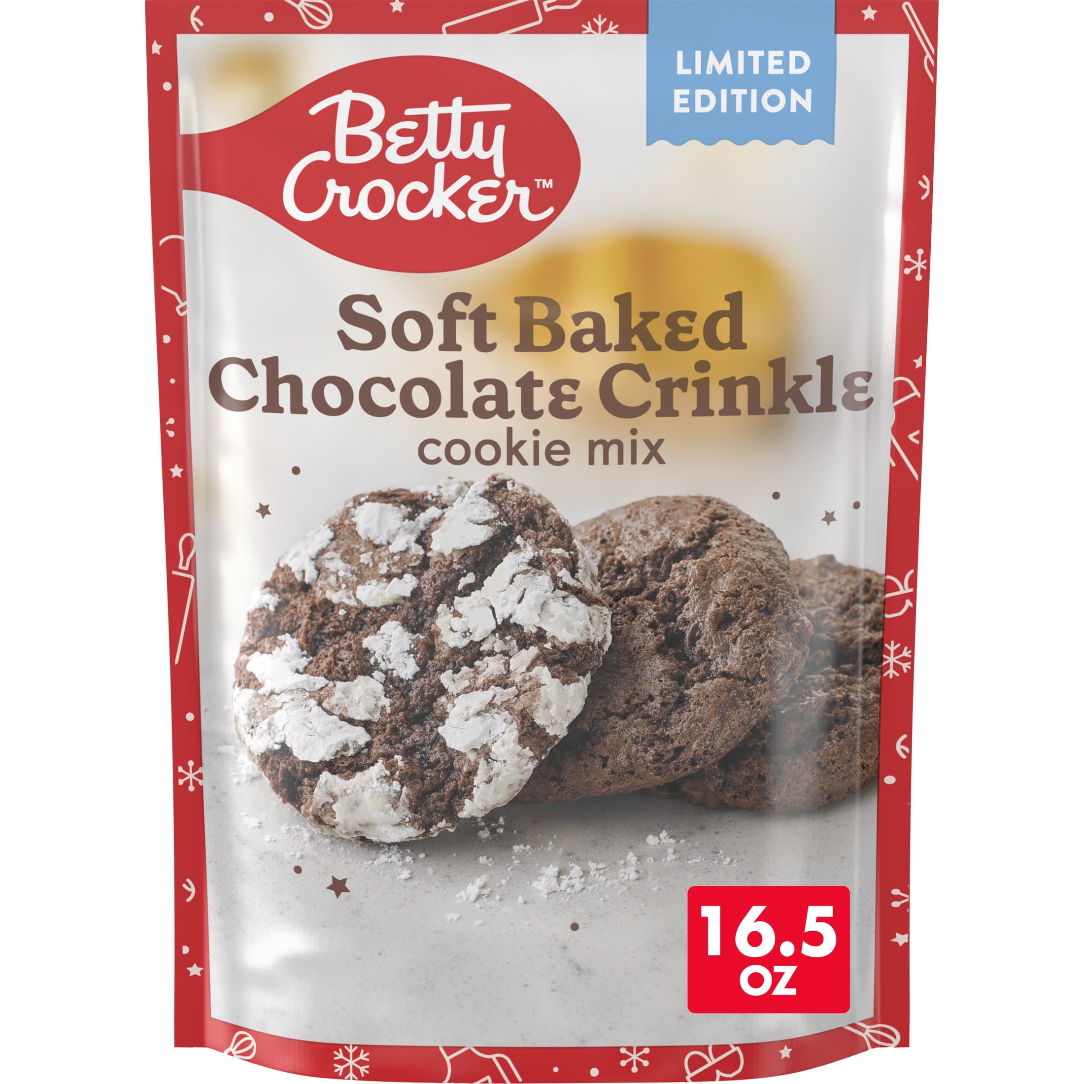Betty Crocker Limited Edition Soft Baked Chocolate Crinkle Cookie Mix, 16.5 oz