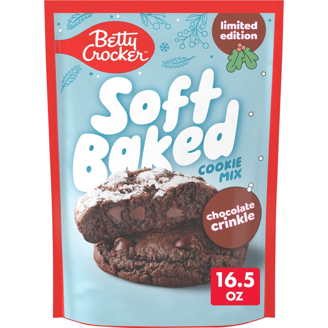 Betty Crocker Limited Edition Soft Baked Chocolate Crinkle Cookie Mix, 16.5 oz