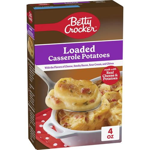 Betty Crocker Loaded Casserole Potatoes, Made With Real Cheese, 4 Oz Box - Pack of 2