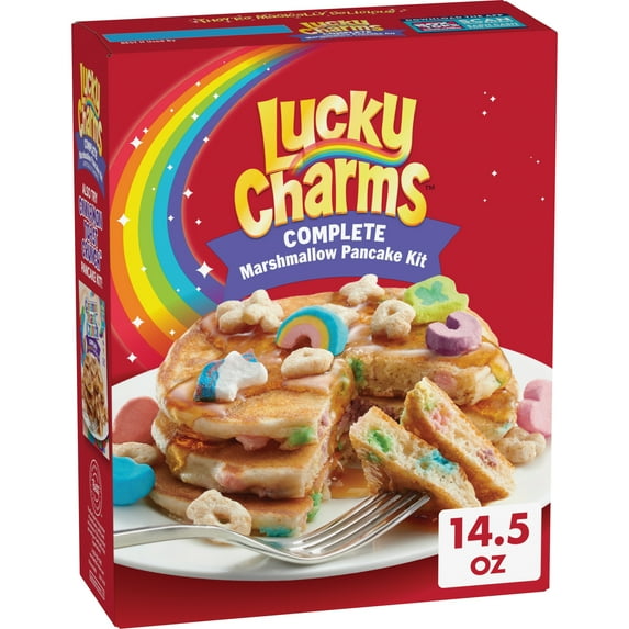 Betty Crocker Lucky Charms Pancake Kit, Baking Mix, 14.5 oz