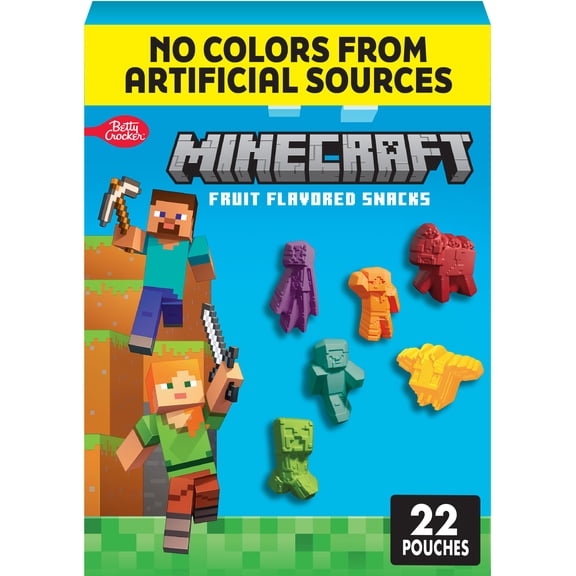 Minecraft Gluten Free Assorted Fruit Flavored Snacks (22 Pouches)