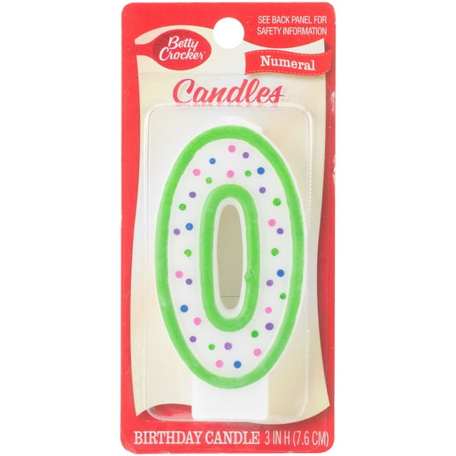 Betty Crocker Number Candle #0 (Pack of 32)