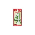 thumbnail image 1 of Betty Crocker Numeral Birthday Candle #4 Green (Pack of 5), 1 of 2