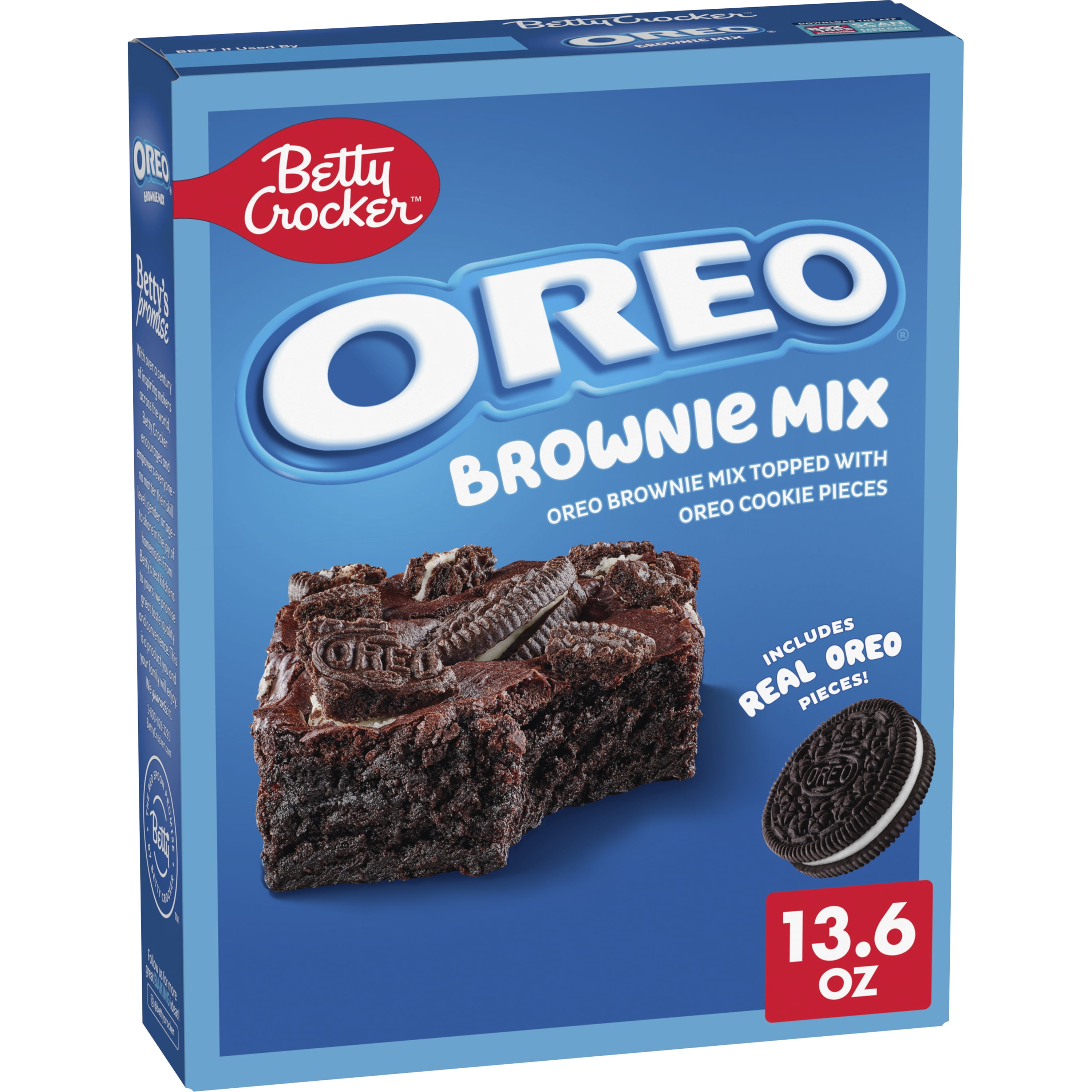 (3 pack) Betty Crocker OREO Brownie Mix, OREO Brownie Mix Topped With