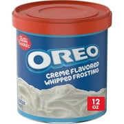 Betty Crocker OREO Creme Flavored Whipped Frosting, Gluten Free Frosting, 12 oz