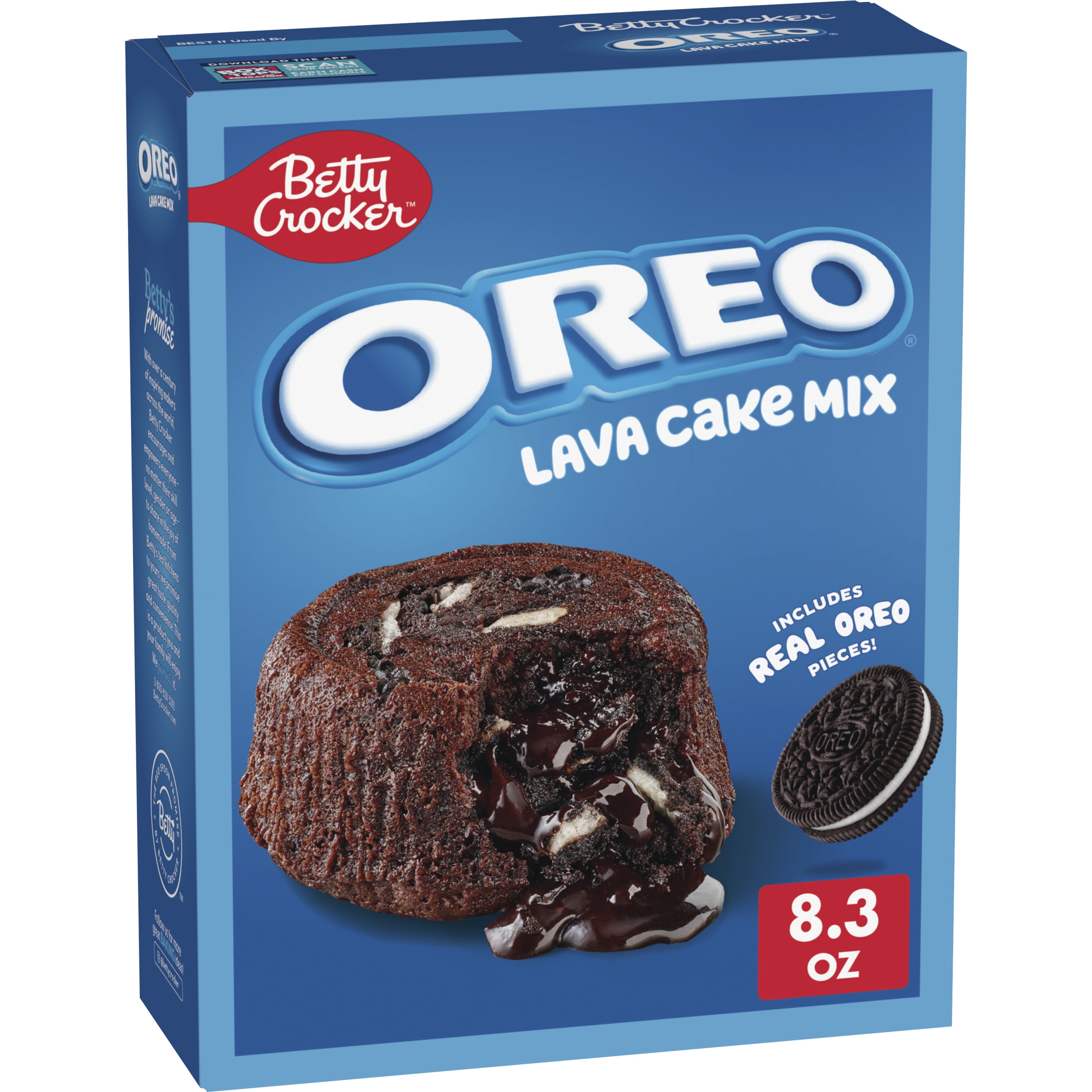 Betty Crocker OREO Lava Cake Mix, Chocolate Cake Mix With OREO Cookie