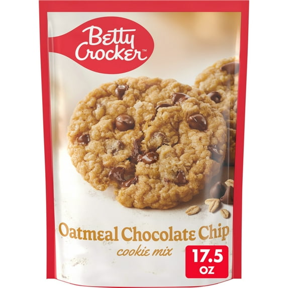 Betty Crocker Cookie Mix, Oatmeal Chocolate Chip, Holiday Baking, 17.5 oz
