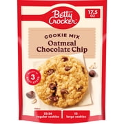 Betty Crocker Oatmeal Chocolate Chip Cookies, Cookie Baking Mix, 17.5 oz