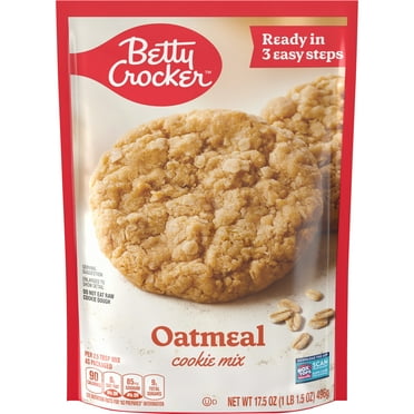 Betty Crocker Oatmeal Cookies, Cookie Baking Mix, 17.5 oz