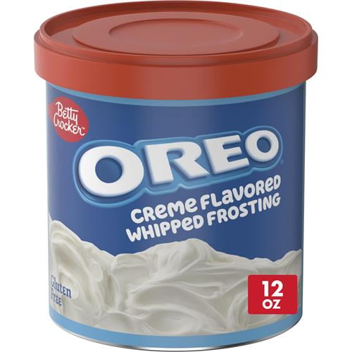 Betty Crocker Oreo Creme Flavored Whipped Frosting, Gluten Free Frosting, 12 Oz - Pack of 2