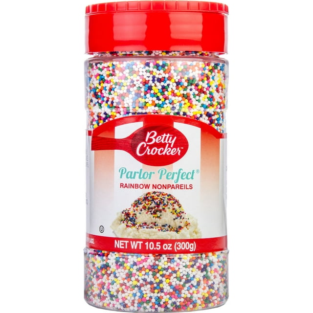 Betty Crocker Parlor Perfect Rainbow Nonpareils Sprinkle Magic on Your