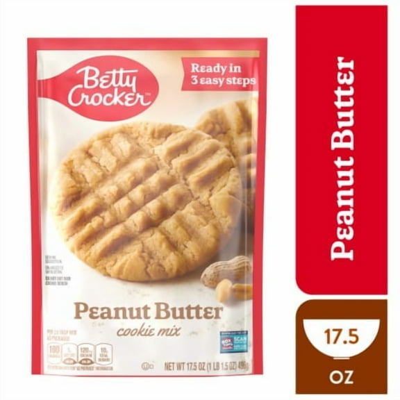 Betty Crocker Peanut Butter Cookie Mix 17.5 oz - Pack of 2