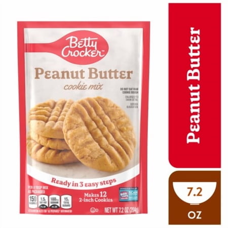 Betty Crocker Peanut Butter Cookie Mix 7.2 oz - Pack of 2
