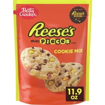 Betty Crocker Peanut Butter Cookie Mix, REESE's PIECES Minis & Chocolate Chips, 11.9 oz