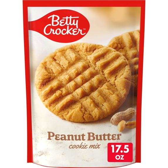 Betty Crocker Peanut Butter Cookies, Cookie Baking Mix, 17.5 oz