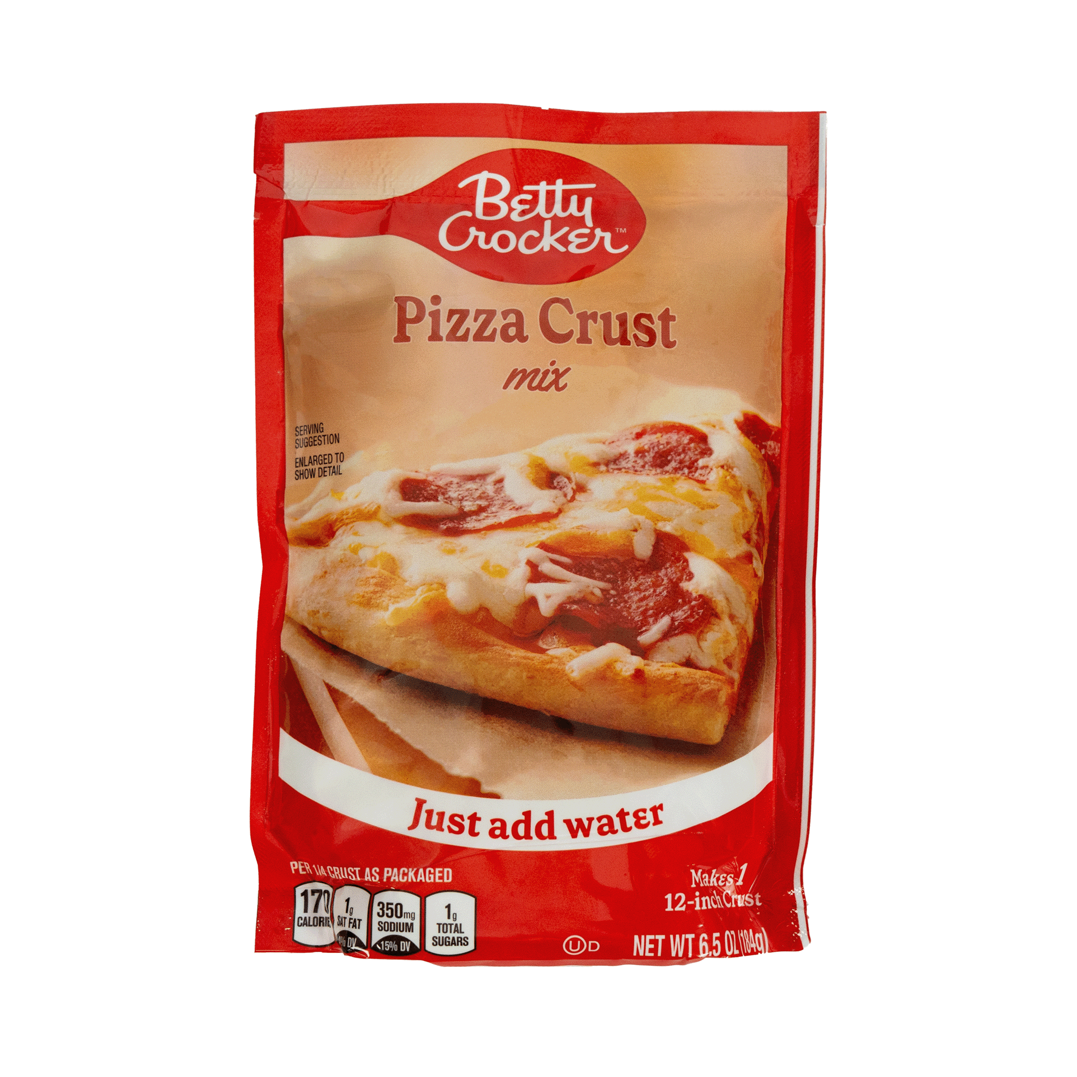Betty Crocker Homemade Dry Pizza Crust Mix, Add Water, 6.5 oz Bag ...