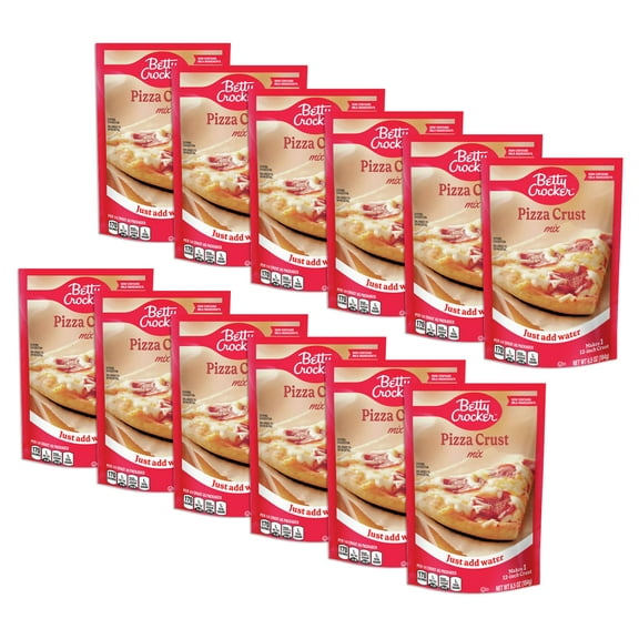 Betty Crocker Pizza Crust Mix - 6.5 Oz (12 Pack)