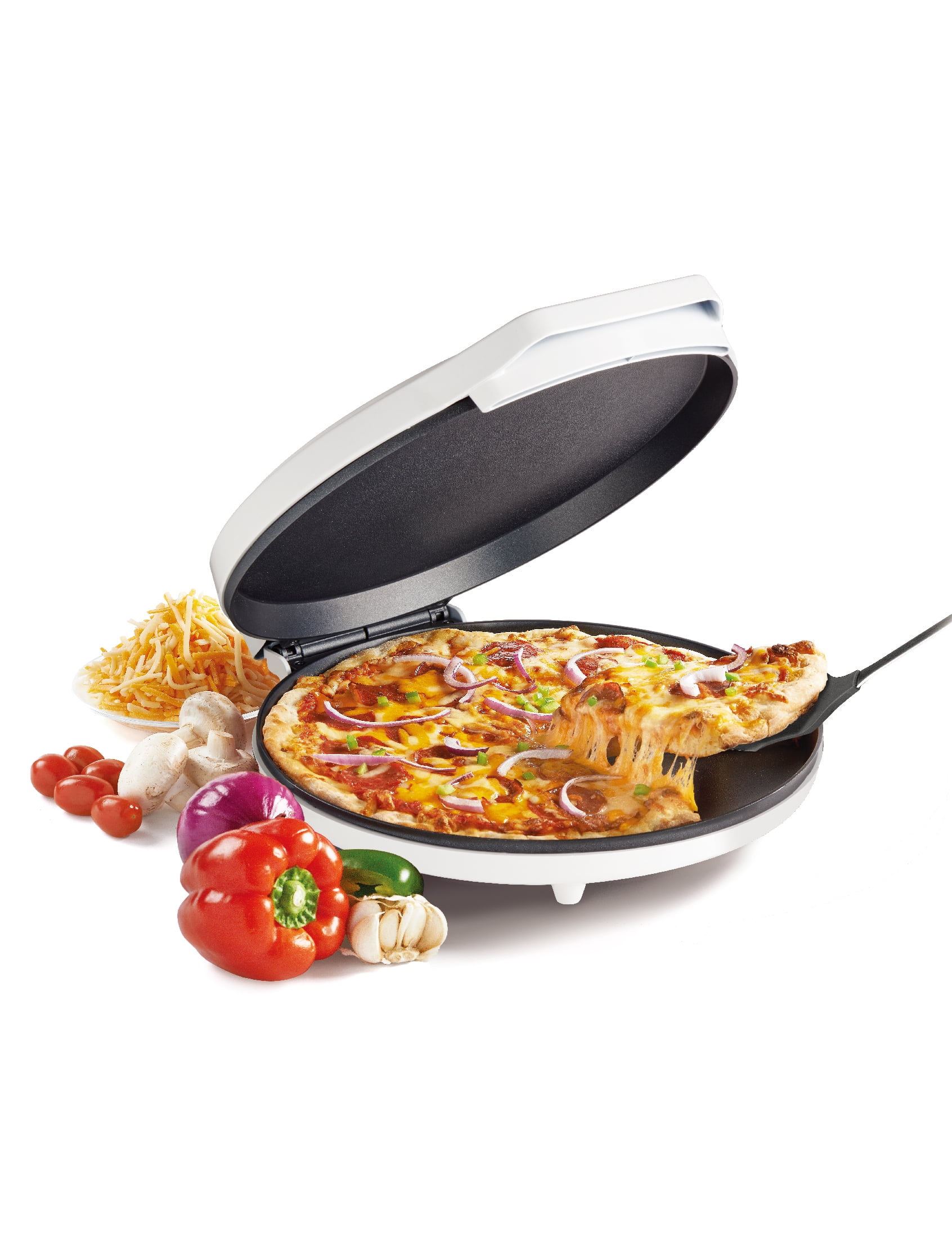 Betty Crocker Pizza Maker Plus, 12" Indoor Electric Grill, Nonstick