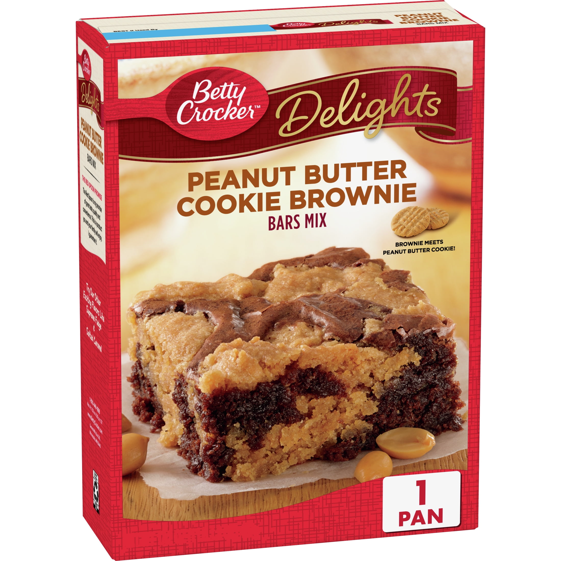 Betty Crocker Premium Brownie Mix, Peanut Butter, 17.2 oz