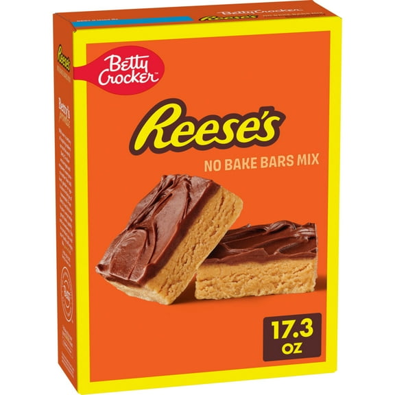 Betty Crocker REESE'S Peanut Butter No Bake Bars Mix With HERSHEY’S Frosting, 17.3 oz