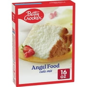 Betty Crocker Ready to Bake Smooth Angel Food Cake Mix, 16oz, Shelf Stable, Cardboard Box, New