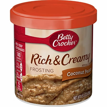 Betty Crocker Rich & Creamy Coconut Pecan Frosting 15.5 oz (Pack of 36)