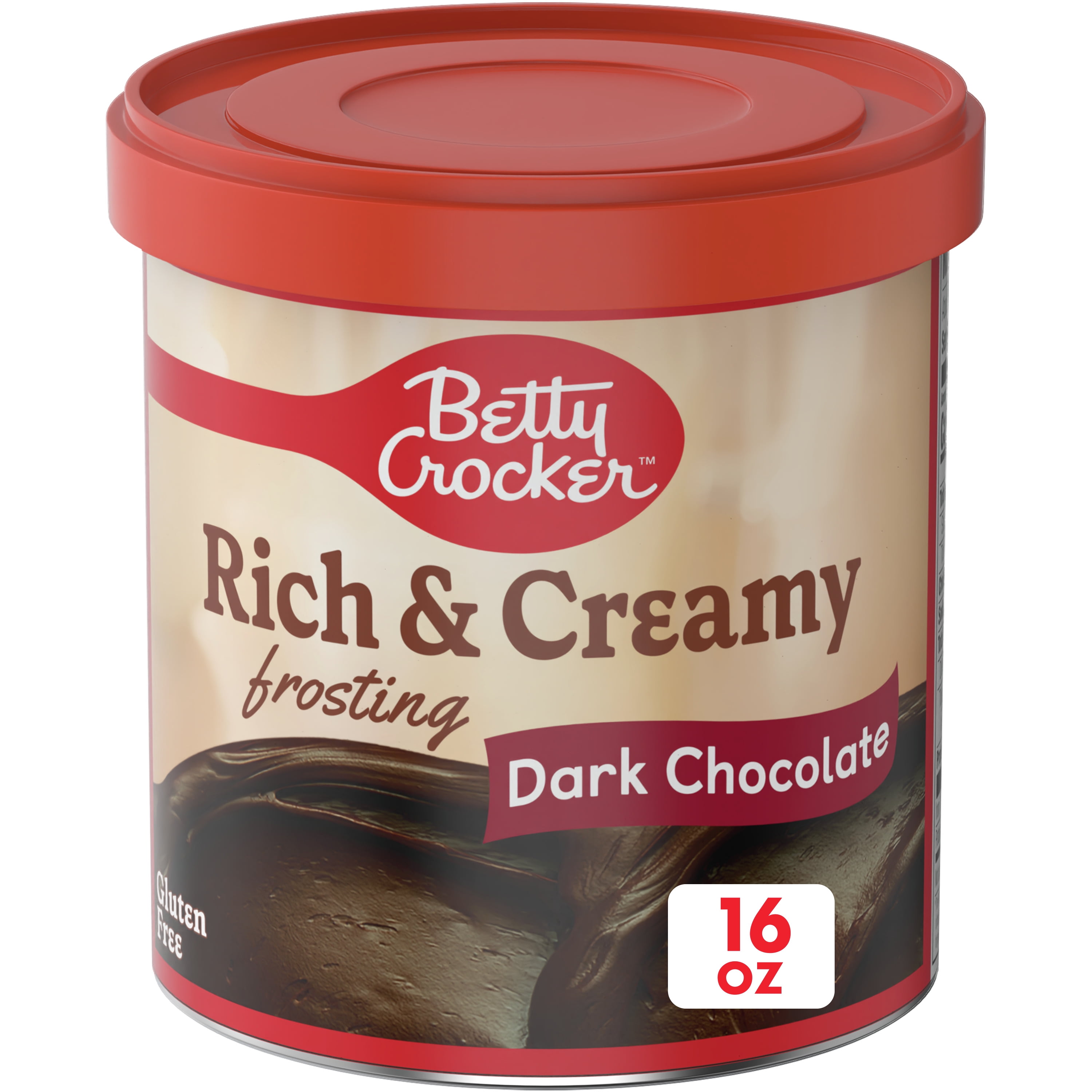 Betty Crocker Rich & Creamy Gluten Free Dark Chocolate Frosting, 16 oz.