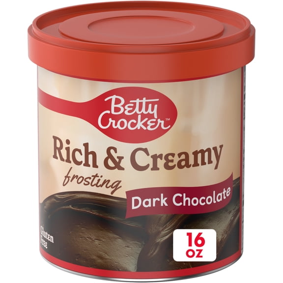 Betty Crocker Rich & Creamy Gluten Free Dark Chocolate Frosting, 16 oz.