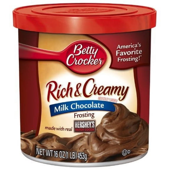 Betty Crocker Rich & Creamy Milk Chocolate Frosting 16 oz (Pack of 4)