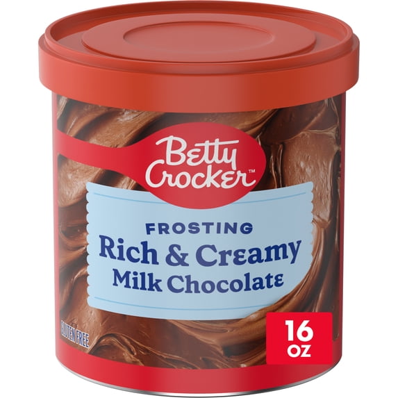 Betty Crocker Rich and Creamy Milk Chocolate Frosting, Gluten Free, 16 oz