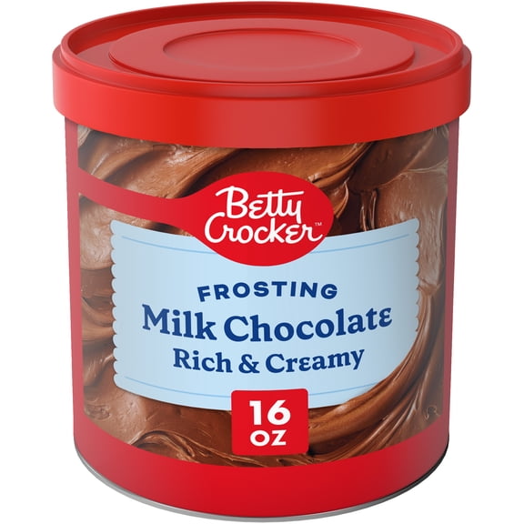 Betty Crocker Rich and Creamy Milk Chocolate Frosting, Gluten Free, 16 oz