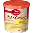 thumbnail image 1 of Betty Crocker Rich and Creamy Lemon Frosting 16 oz (Pack of 84), 1 of 1